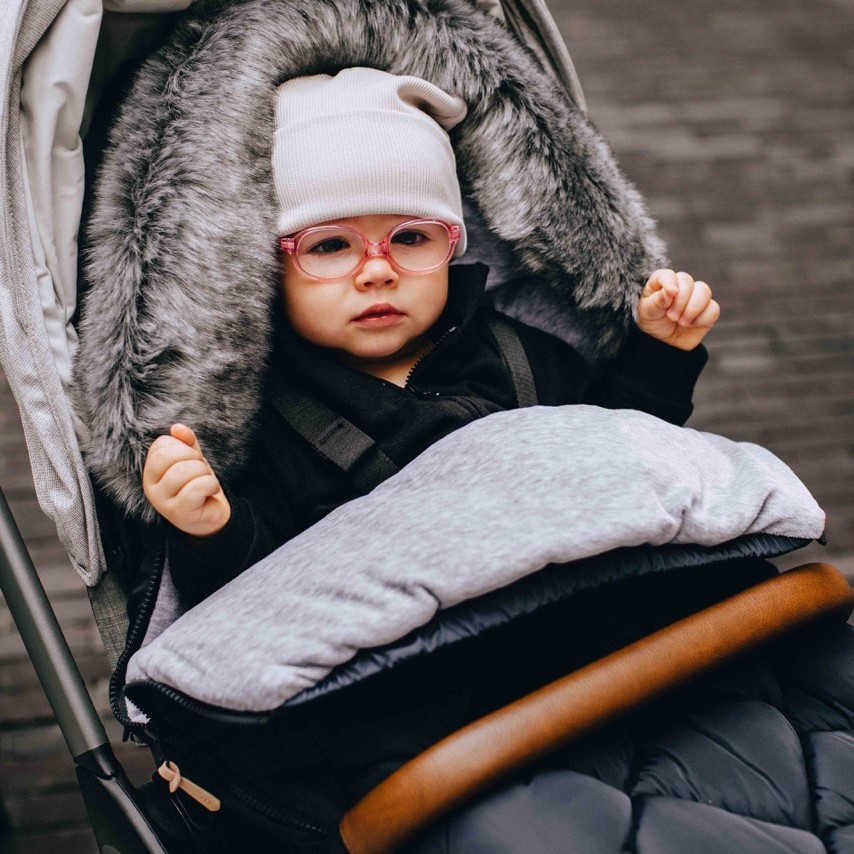 Śpiworek do wózka Beztroska L 5-36m - czarny