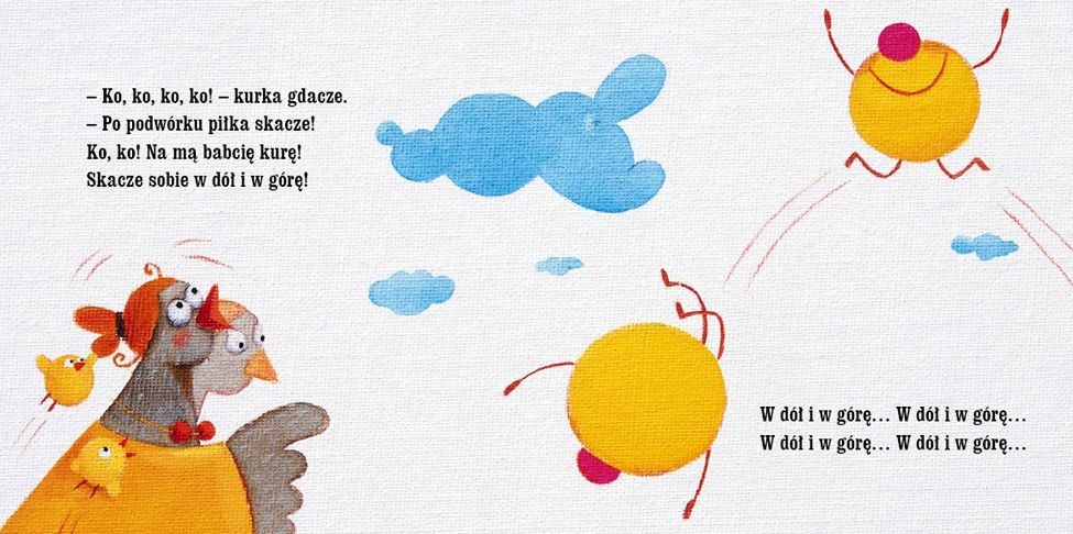 Bajka "Piłka" Małgorzata Strzałkowska 18m+ Książka Kartonowa