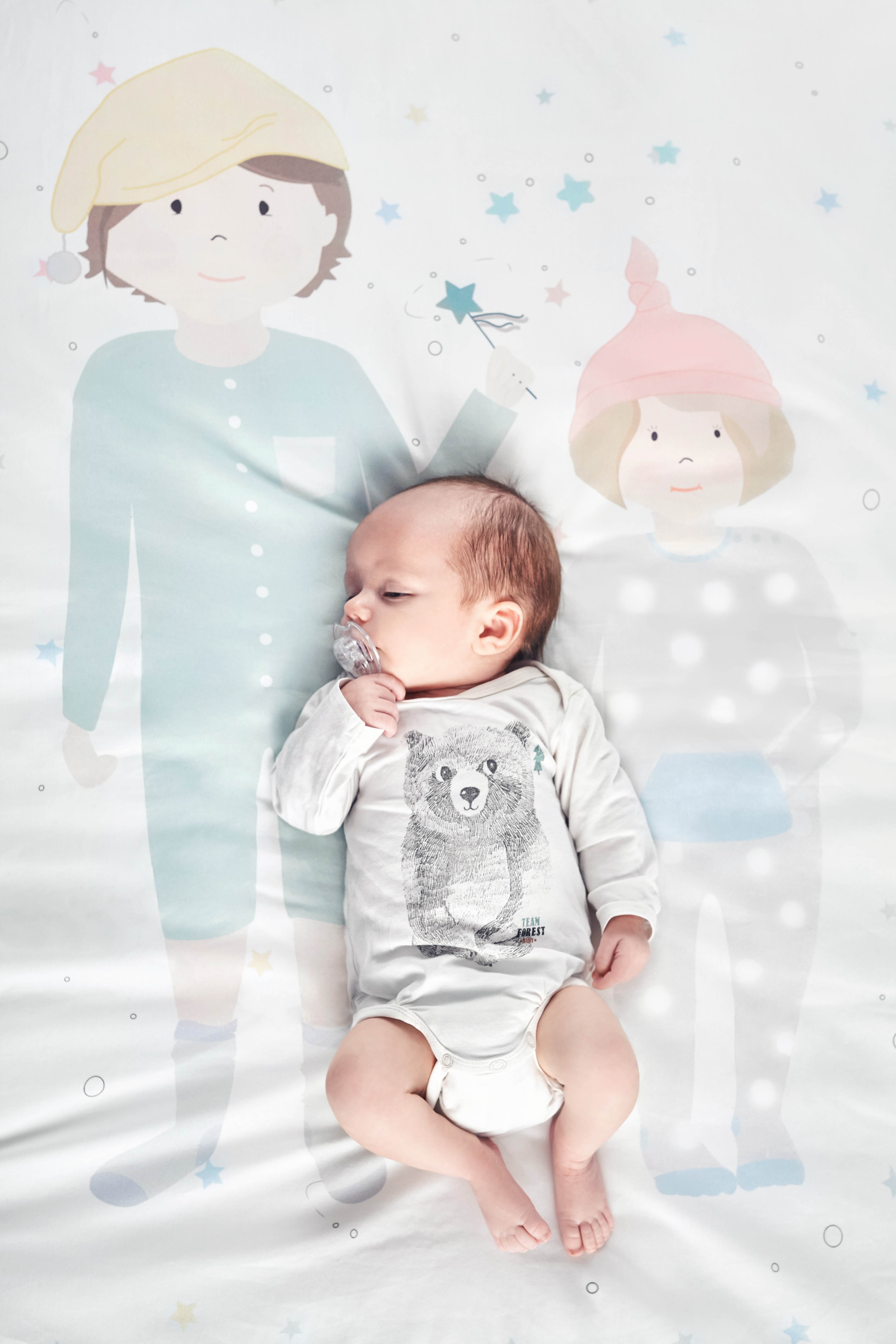 AJA & ABI Foto Kołderka z Wypełnieniem – Pamiątka 0+