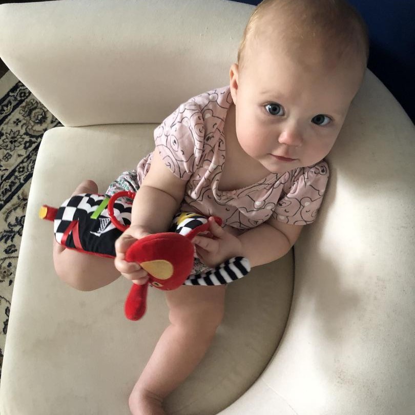 Mom's Care Miękka Książeczka Pies 0+ Sensoryczna