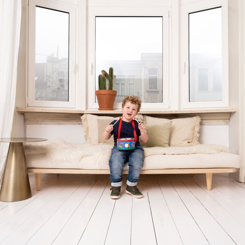 Scratch Bęben Fanfare Drewniany Instrument +2