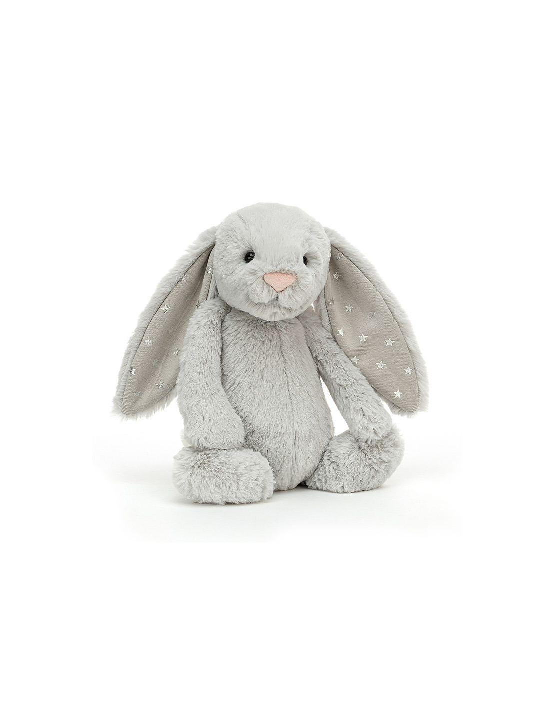 Jellycat Królik Bashful szary w gwiazdki 31cm od urodzenia