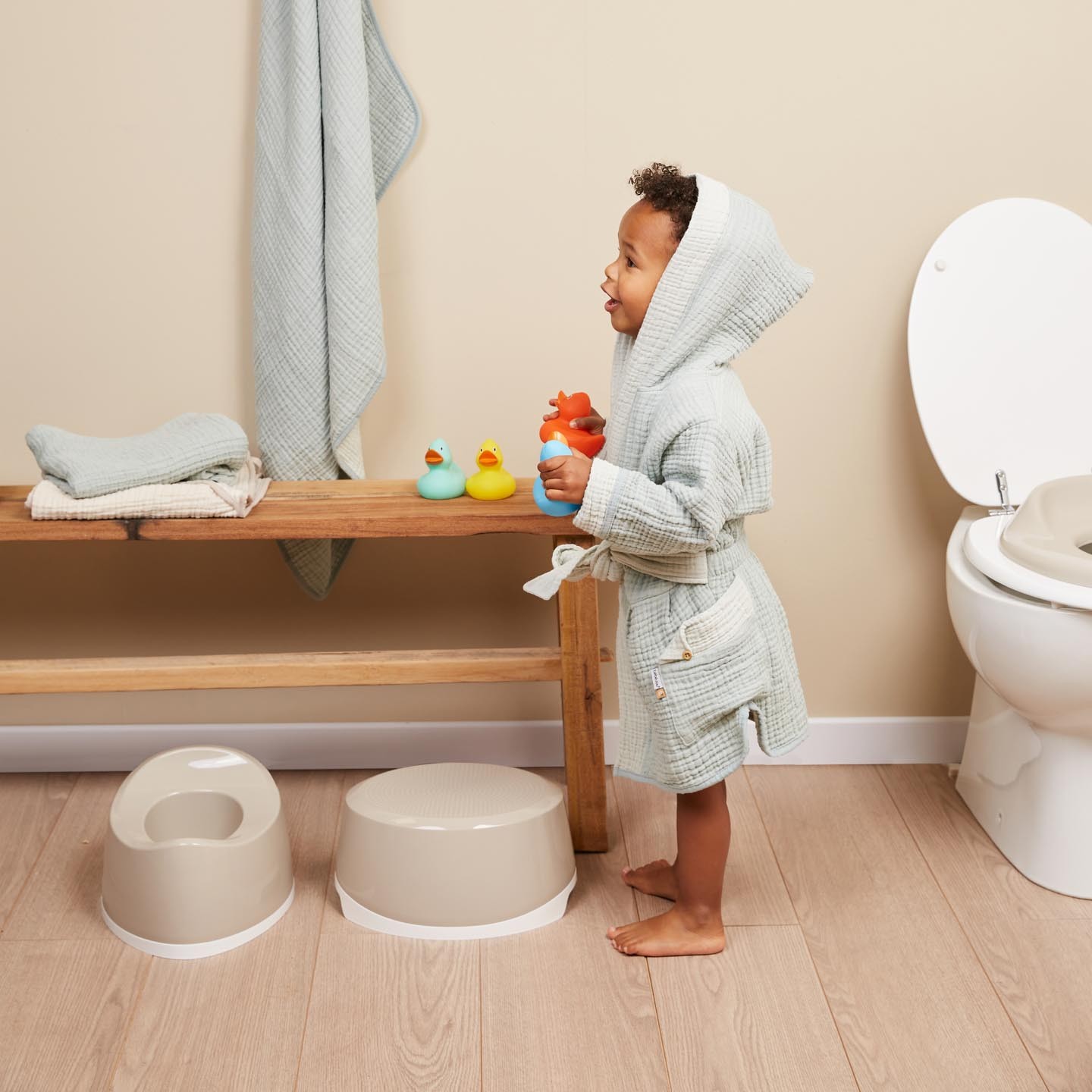 Bebe-Jou Nakładka na sedes treningowa Taupe 1+