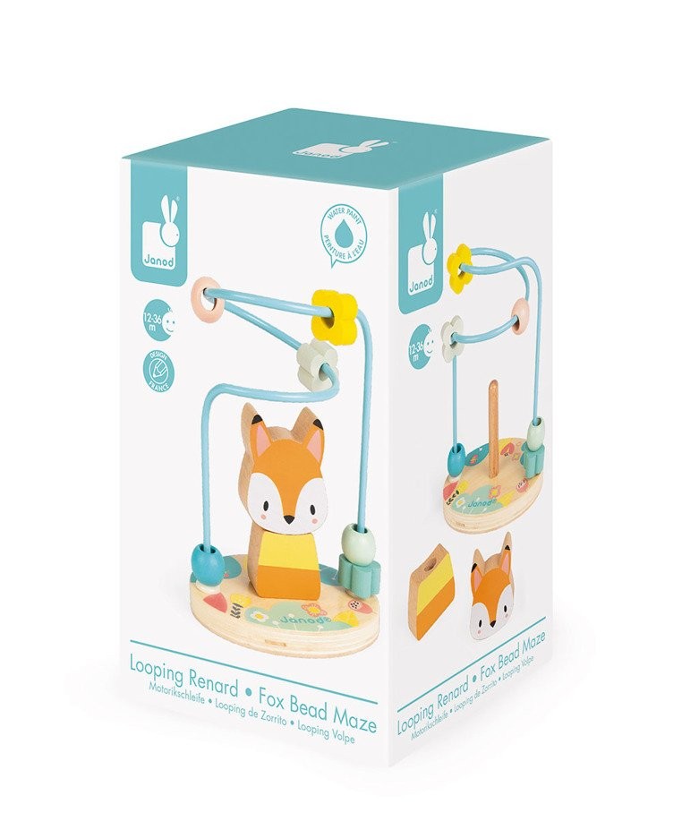 Janod Pętla edukacyjna Lisek Pure 12-36m