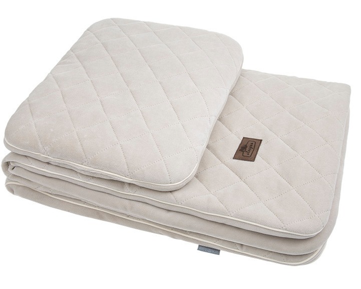 Sleepee Kocyk Welurowy z poduszką Royal Baby Sand 0+