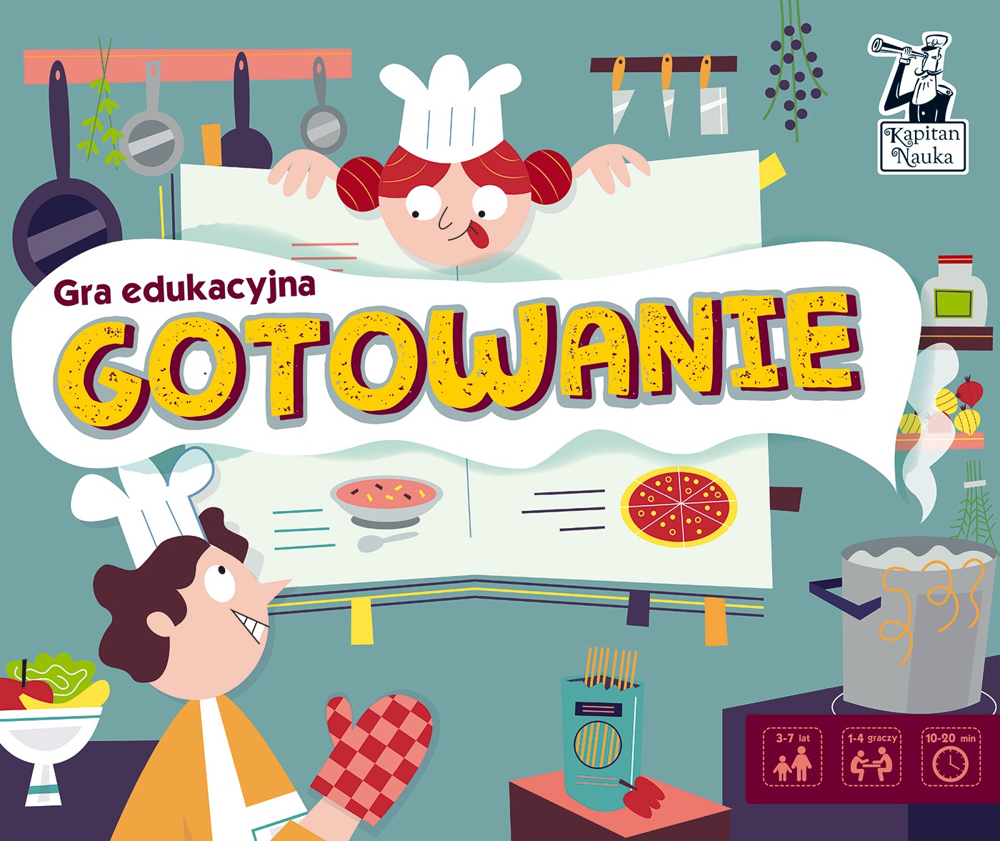 Kapitan Nauka Gra Edukacyjna "Gotowanie" 3-7 lat