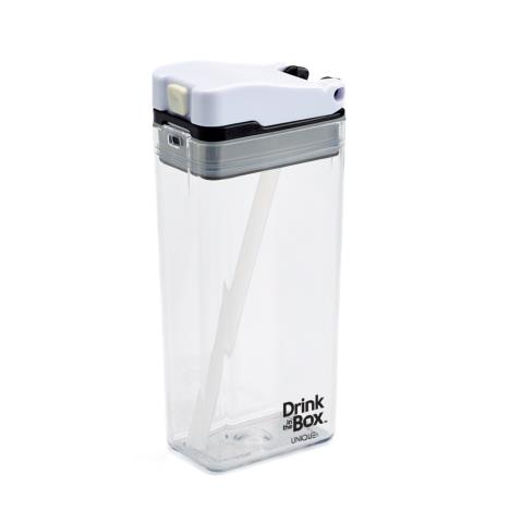 Drink In The Box Bidon ze słomką CLEAR 350 ml