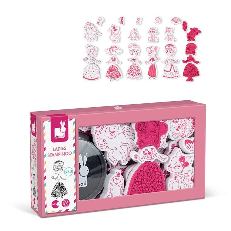 Janod Zestaw Stempelki Pokaz Mody 4+ Kreatywny