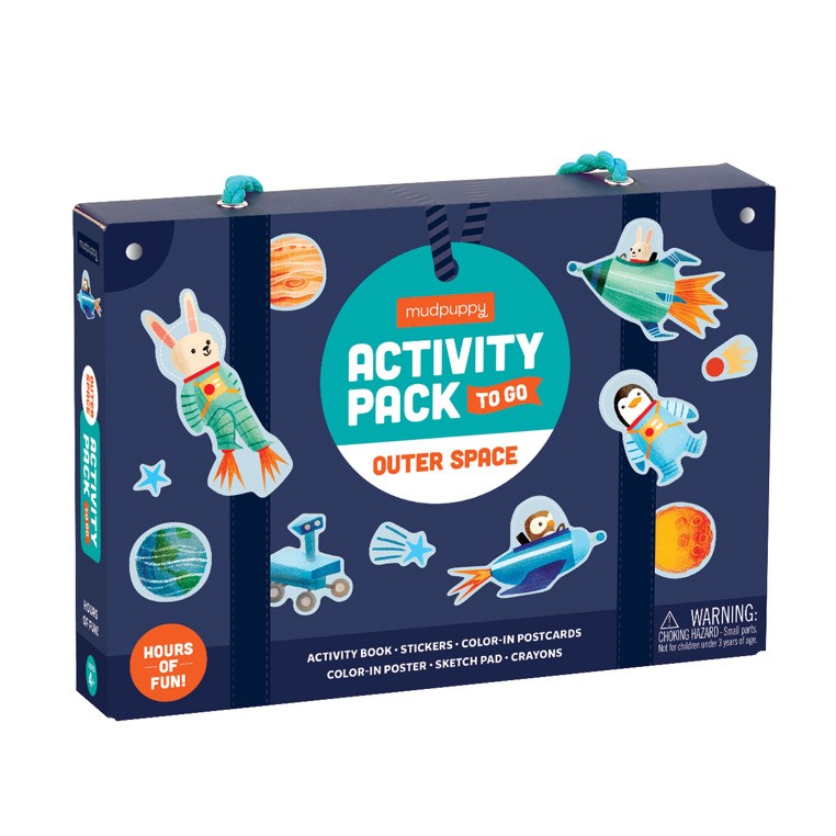Mudpuppy Zestaw Kreatywny Kosmos Naklejki Malowanki 4+