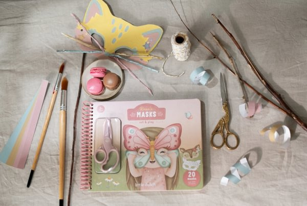 Little Dutch Kreatywny zeszyt z nożyczkami Rosa & Friends 3+