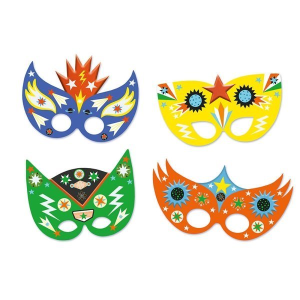 Auzou Maski do Zdobienia Superbohaterowie 7+ | Zestaw DIY