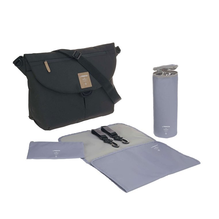 Lassig Torba Messenger Green Label Akcesoria - Black