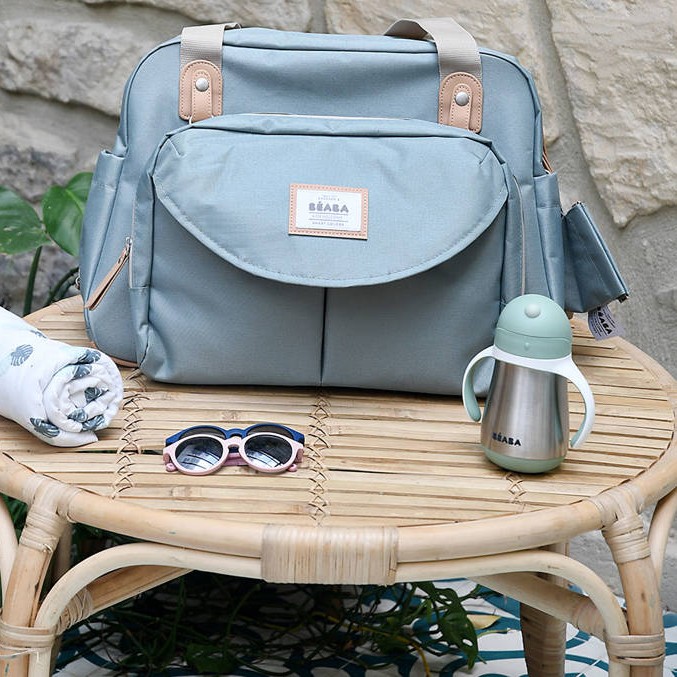 Beaba Bidon Termiczny ze Słomką 250ml Sage Green 8m+