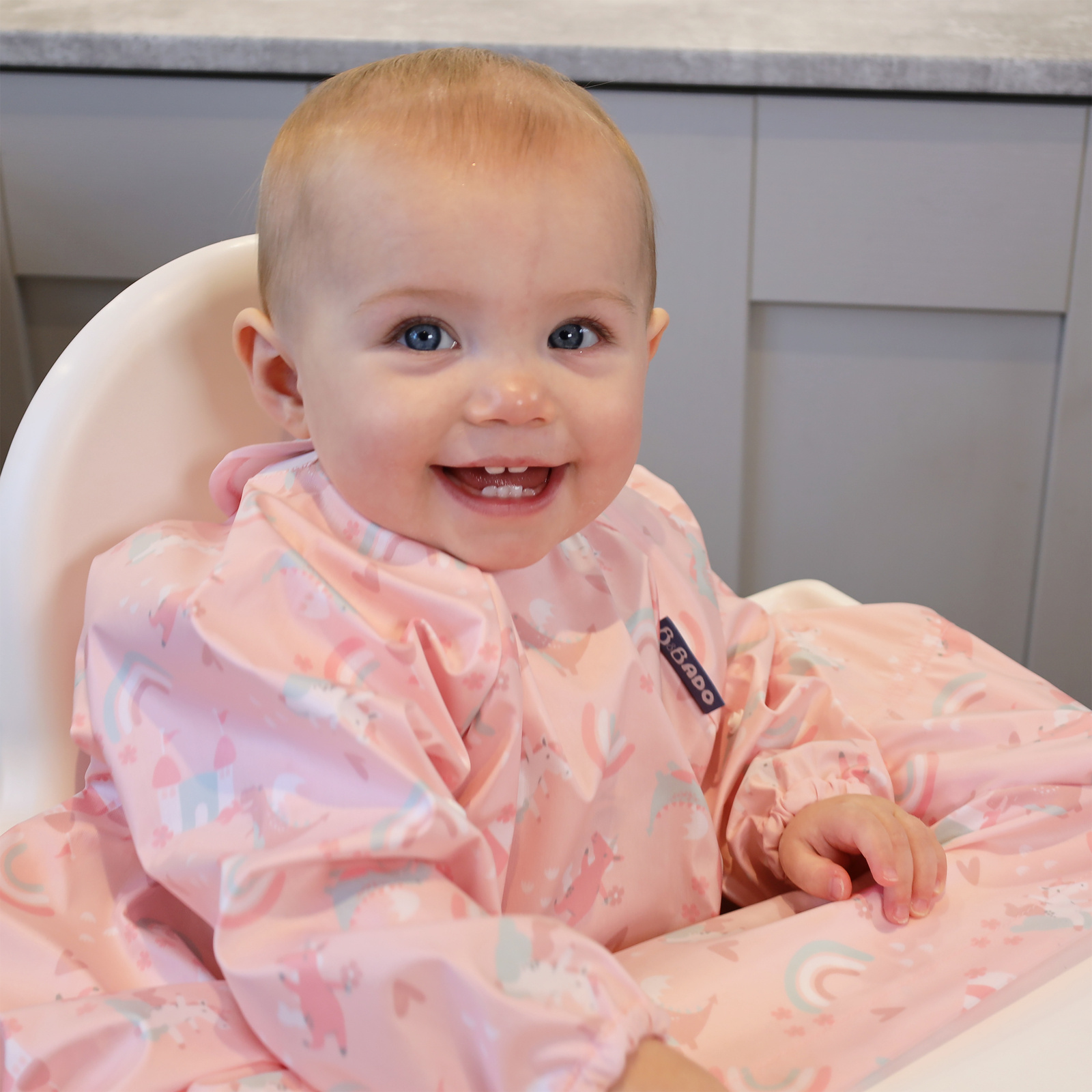 Zestaw Śliniak BLW i sztućce  Over the Rainbow