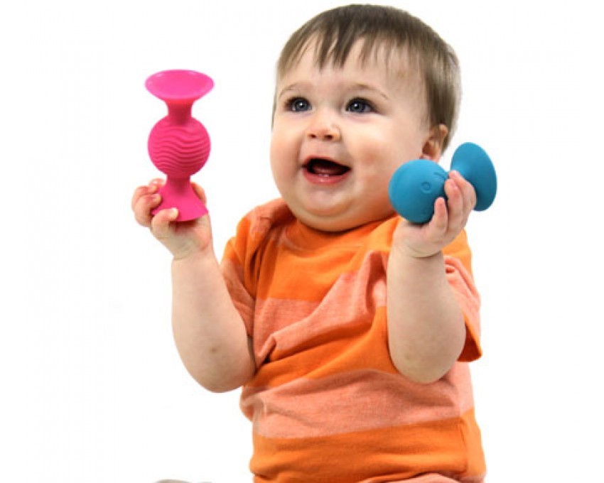 Fat Brain Toys Przyssawki Bobo - Sensoryczne 6m+