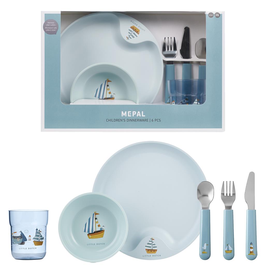 Little Dutch Zestaw do karmienia Mio Sailors Bay 6 el. 12m+