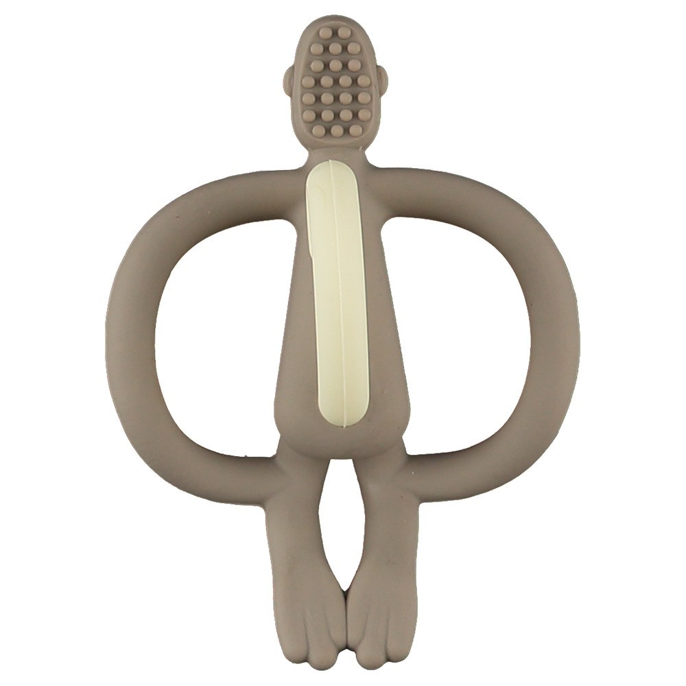 Matchstick Monkey Gryzak Masujący ze Szczoteczką Szary