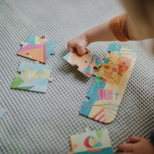 Janod Mini Puzzle Zwierzątka 12 el. 2+