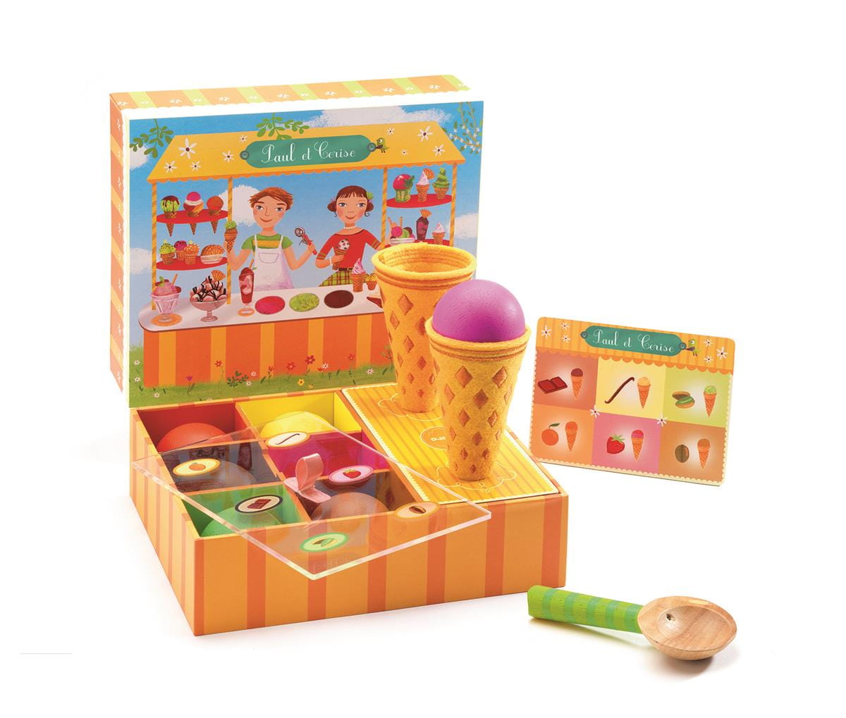 Djeco Drewniany Zestaw Lodziarnia 4+ | Djeco