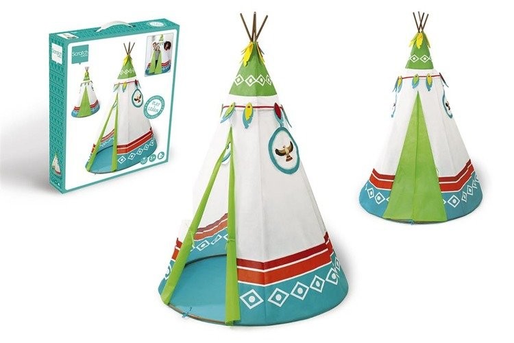 Scratch Tipi Rajski Namiot 120x120cm | Zabawka Premium