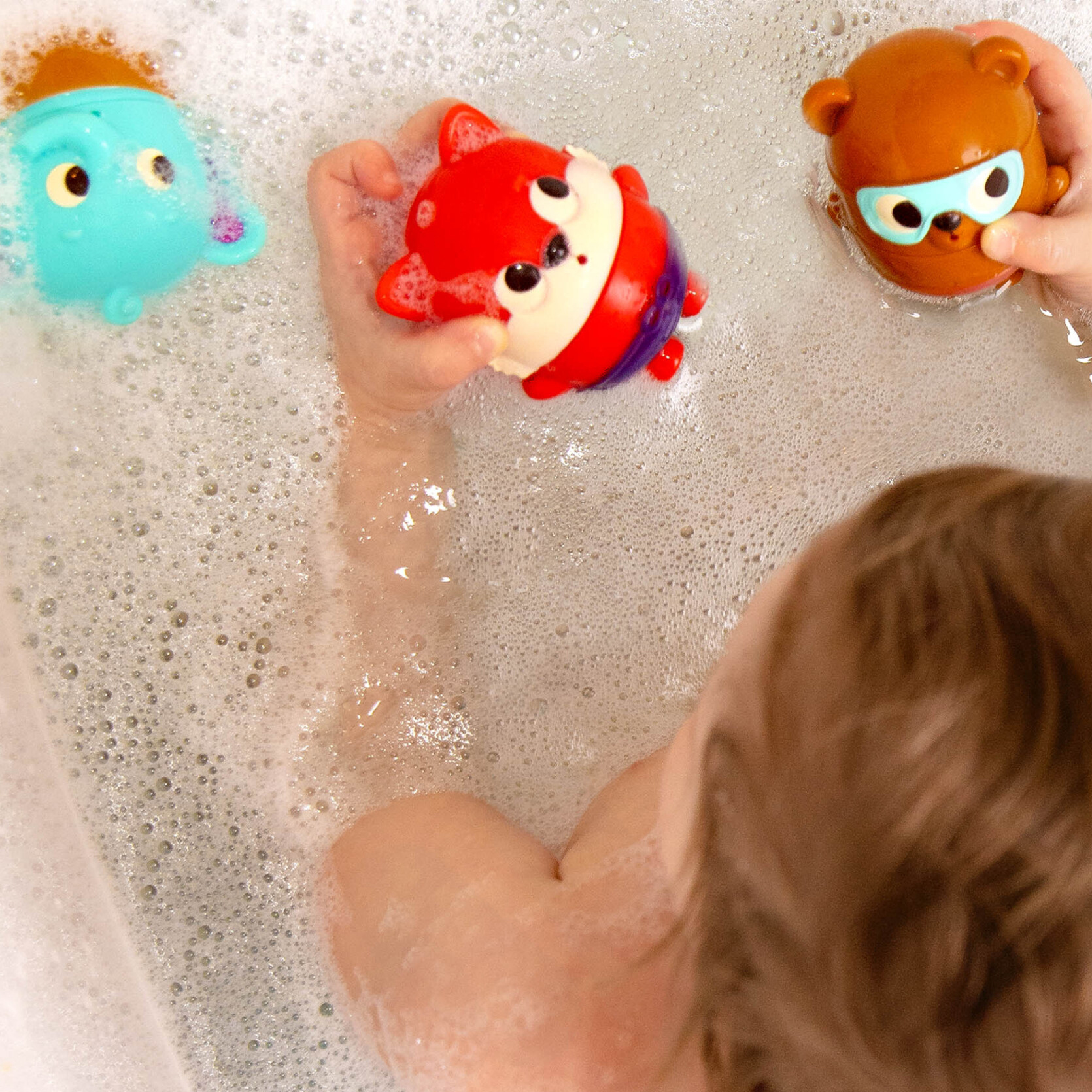 Btoys Zwierzaki do kąpieli 3 szt. zmieniające kolor 6m+