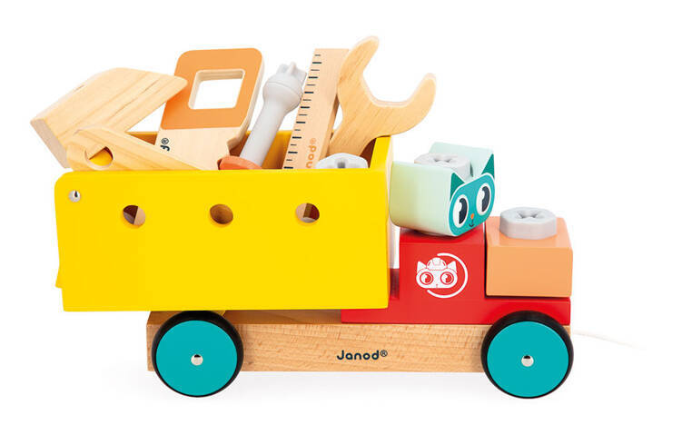 Janod Ciężarówka Drewniana do Składania Brico'Kids 2+