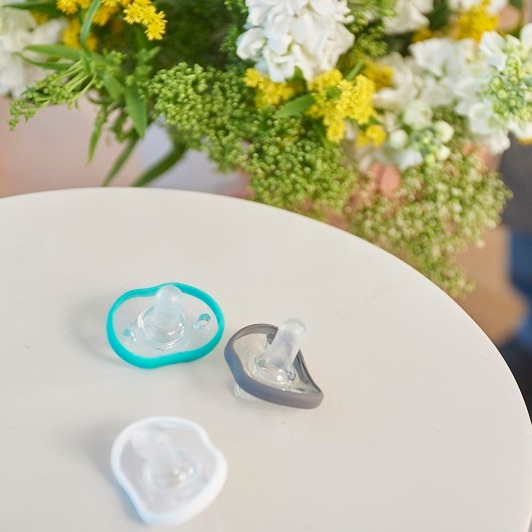 Nanobebe Smoczek Usokajający Flexy 3m+ 2szt Biały