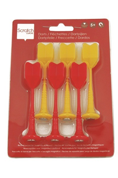 Scratch Lotki do rzutek magnetycznych 6szt Czerwono-żółte 5+