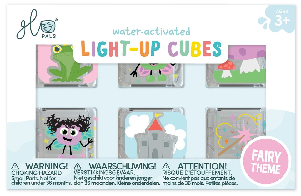 Glo Pals Kostki Świetlne Sensoryczne 6el wróżki 3+