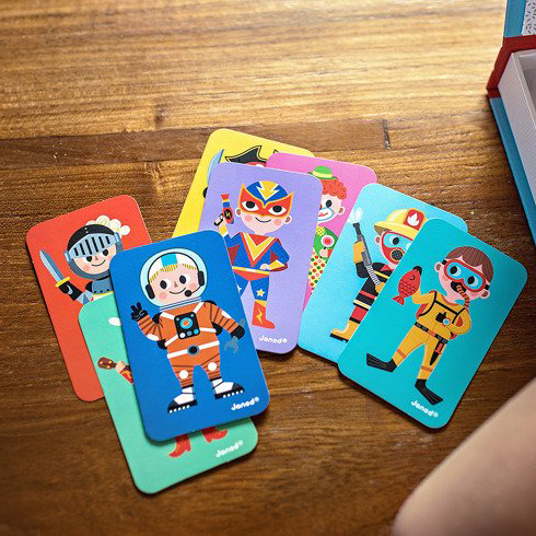 Janod Magnetibook Układanka Magnetyczna Kostiumy Chłopiec 3+