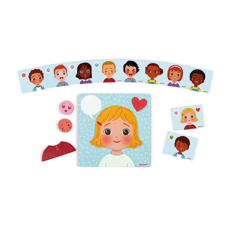 Janod Magnetyczna Układanka Emocje 3+