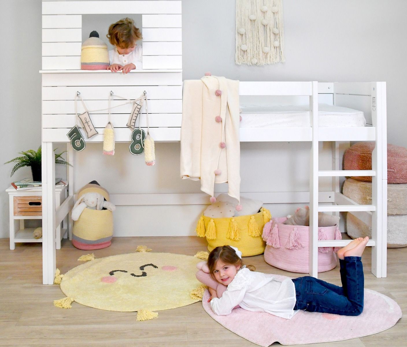 Lorena Canals Dywan bawełniany You're My Sunshine Ø100 cm