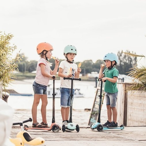 Scootandride, Kask S-M dla dzieci 3+ Kiwi kolekcja Icecream 2020