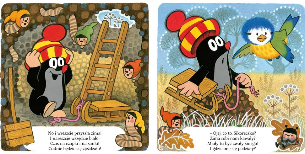 Bajka "Krecik i sanki" Małgorzata Strzałkowska 3+