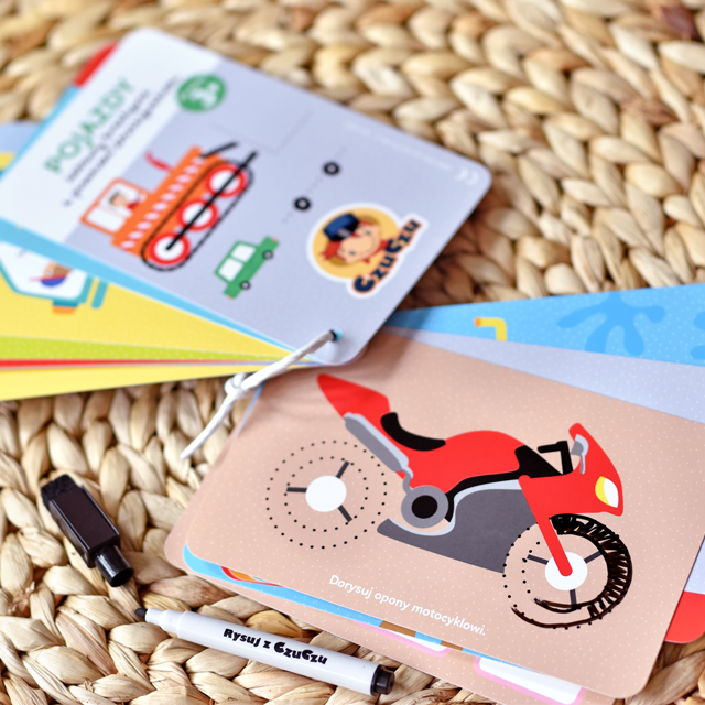 Czuczu Pojazdy Zabawy Kreatywne z Pisakiem 3+