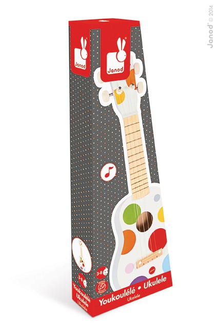 Janod Ukulele Confetti Drewniane 3+