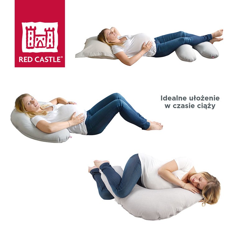 Red Castle Poduszka Rogalowa Big Flopsy Fleur de coton White