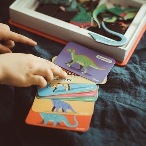 Janod Magnetibook Dinozaury Układanka Magnetyczna 3-8 lat