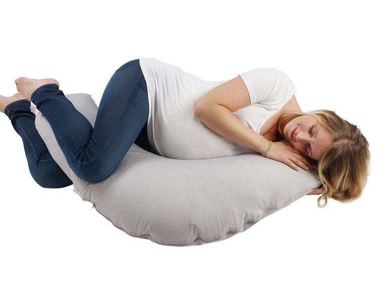 Red Castle Poduszka Rogal Big Flopsy Ciężarne Karmiące Chambray Grey