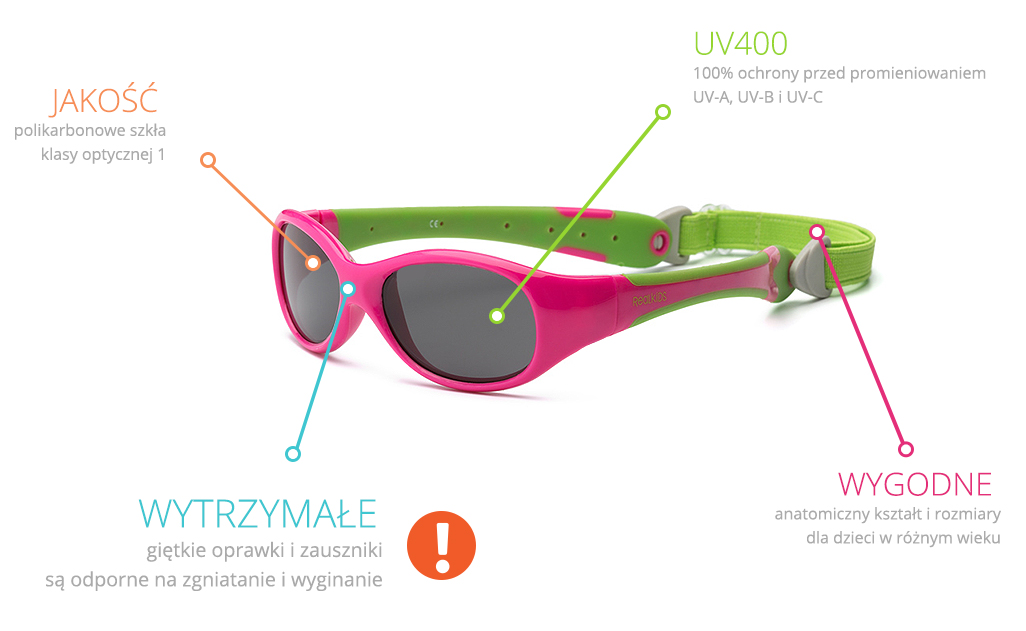 Real Kids Explorer Polarized Okulary Navy/Orange 0-2 lata