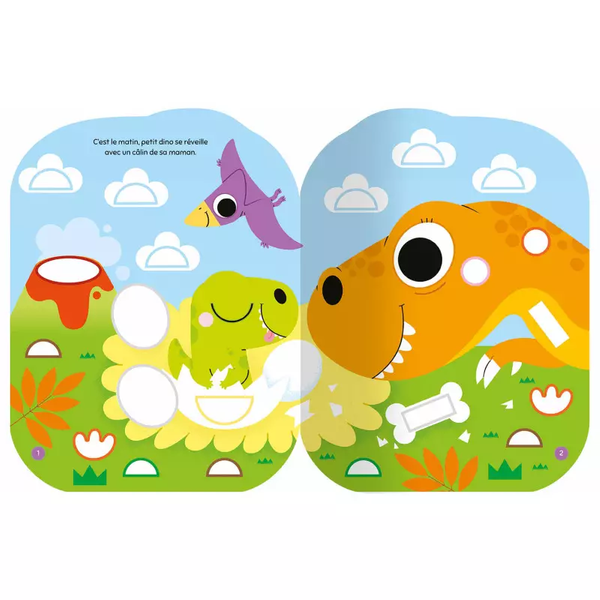 Auzou Moje Pierwsze Naklejki Kształty Dinozaur 3+