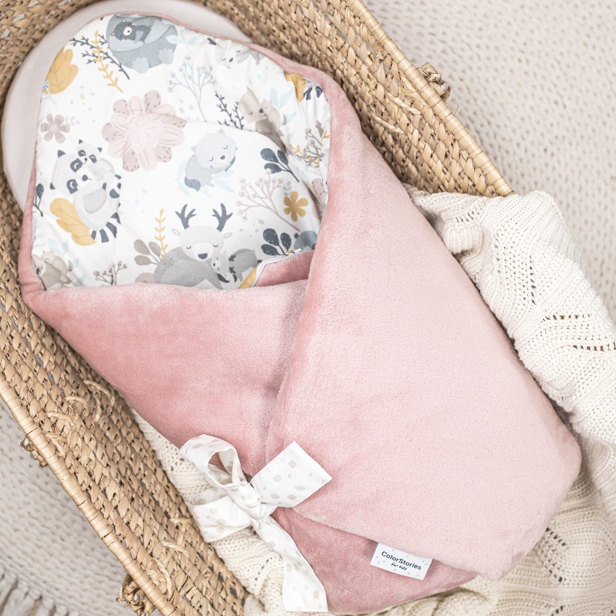 ColorStories Rożek Niemowlęcy Ocieplany Mom and me 70x70