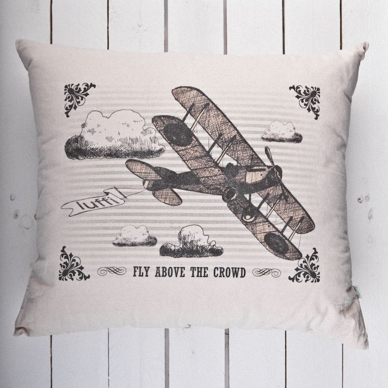 Poduszka Luffi Samolot Ekologiczna 50x60cm | Pokój Dziecięcy