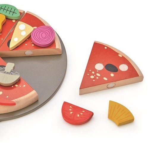 Tender Leaf Toys Drewniana Pizza z Dodatkami 3+