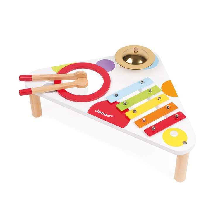 Janod Stolik Muzyczny Confetti 12m+