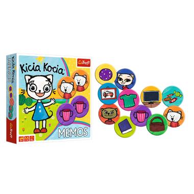 Gra Memos Kicia Kocia - Gra Pamięciowa 2+