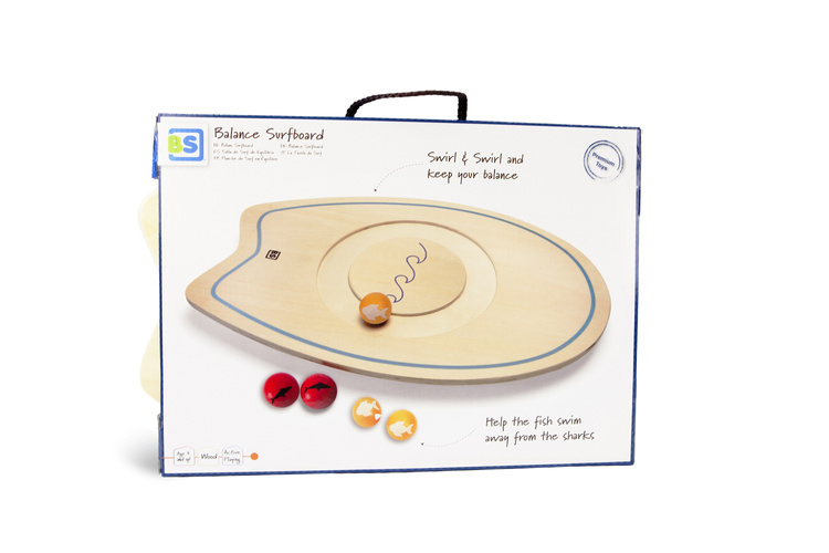 BS Toys Deska Balansująca XL z Kulkami 46cm 2+