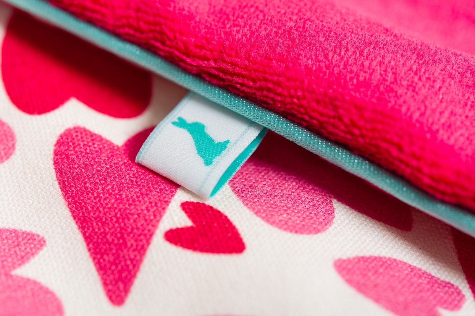 Lapinoo Kocyk w serca Bambusowy 100x80cm