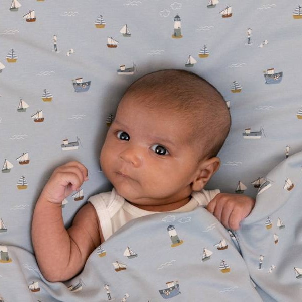 Little Dutch Ręcznik Bawełniany Sailors Bay Blue 75x75cm