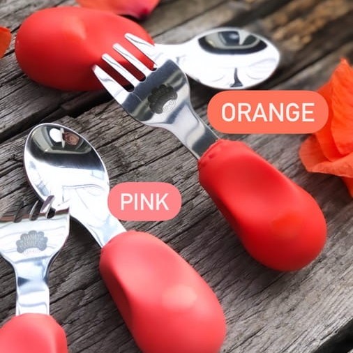 Nana's Manners Widelec i Łyżka Sea Etap 2 12M+ - Pomarańczowy